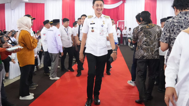 Penjabat Bupati Muaro Jambi, Bachyuni Deliansyah Hadiri Rakernas APDESI Tahun 2023