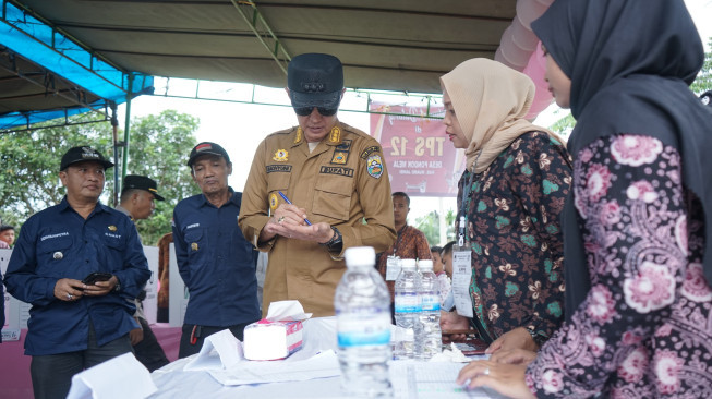 Bachyuni Tinjau Pelaksanaan Pemilu di Pondok Meja