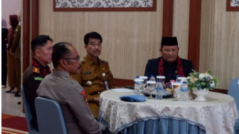Penjabat Bupati Muaro Jambi Raden Najmi Silahturahmi dengan Kepala Kejaksaan Negeri Muaro Jambi Heru Anggoro.