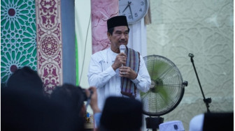 Raden Najmi Shalat Idul Adha 1445  di Mesjid Istiqomah Sengeti.