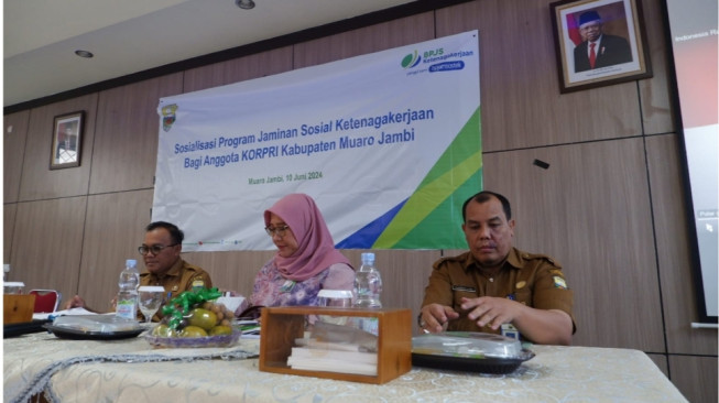 Sosialisasi Program Jaminan Sosial BPJS Ketenagakerjaan bagi Anggota Korpri Kabupaten Muaro Jambi