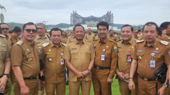 Pejabat Bupati Muaro Jambi Menghadiri Pertemuan Bersama Presiden Joko Widodo Di IKN.