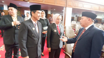 Pj Bupati Muaro Jambi Hadiri Pengambilan Sumpah Pimpinan DPRD Provinsi Jambi Masa Bakti 2024-2029