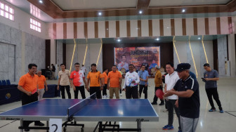 Penjabat Bupati Kabupaten Muaro Jambi Raden Najmi Buka Open Turnament Tenis Meja Bupati Cup ke VI se-Sumatera