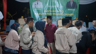 Penjabat Bupati Sambut Kedatangan Para Kafilah MTQ Asal Kabupaten Muaro Jambi