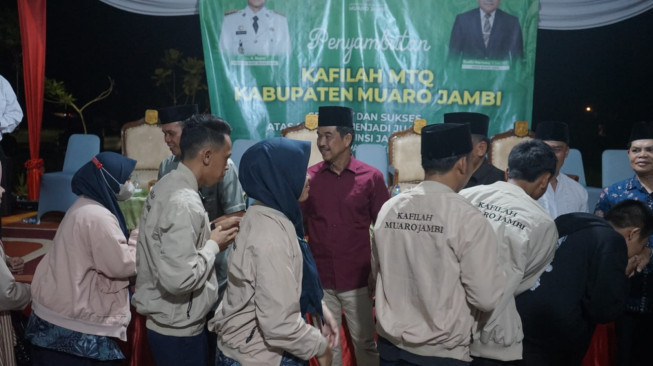 Penjabat Bupati Sambut Kedatangan Para Kafilah MTQ Asal Kabupaten Muaro Jambi